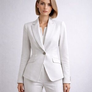 White House Black Market white jacket/blazer size 0 corporate girlie, capsule